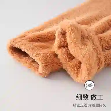 静英鸾 舒适简约加绒加厚宽松长裤柔软家居服睡裤 女款
