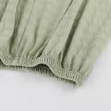 静英鸾 仿棉长袖长裤翻领开衫纯色简约小清新家居服秋冬季睡衣套装 女款