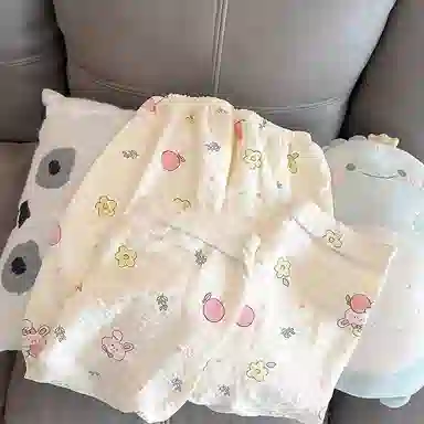 静英鸾 可爱小兔子图案简约透气舒适可外穿家居服睡衣套装 女款
