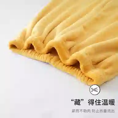 静英鸾 舒适简约加绒加厚宽松长裤柔软家居服睡裤 女款