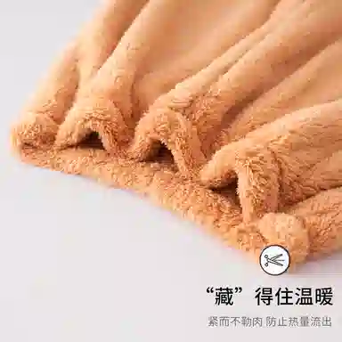 静英鸾 舒适简约加绒加厚宽松长裤柔软家居服睡裤 女款
