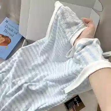 静英鸾 夏季女舒适简约休闲风无袖条纹家居服睡衣礼盒 女款