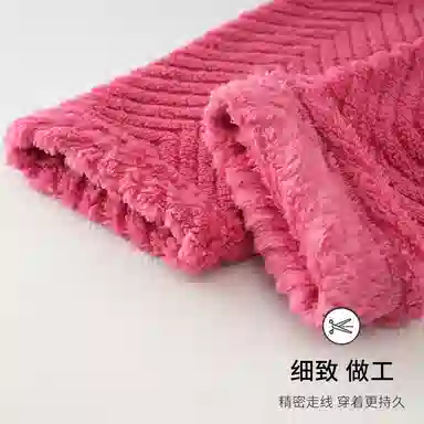 静英鸾 舒适简约加绒加厚宽松长裤柔软家居服睡裤 女款