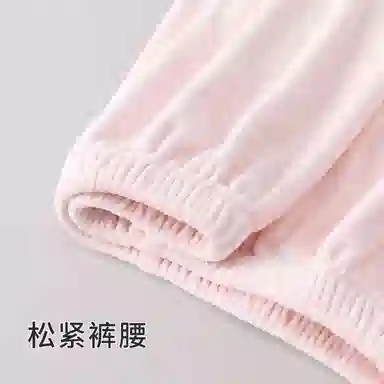 静英鸾 休闲简约甜美时尚翻领印花蝴蝶结亲肤舒适可外穿家居服睡衣套装 女款