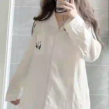 静英鸾 家居女长袖卡通熊猫图案开衫服睡衣套装 女款