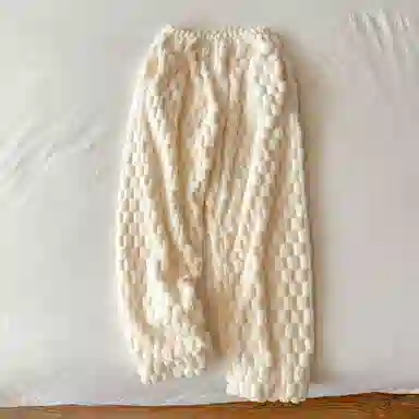 静英鸾 舒适加绒保暖休闲可外穿柔软长裤家居服睡裤 女款