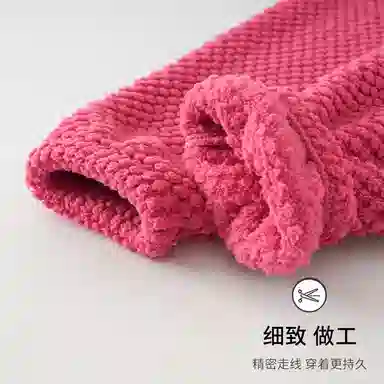 静英鸾 舒适简约加绒加厚宽松长裤柔软家居服睡裤 女款