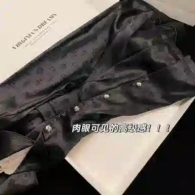静英鸾 休闲舒适甜美风翻领长袖长裤家居服睡衣套装 女款