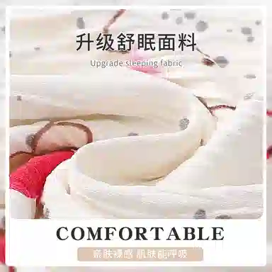 静英鸾 休闲简约可爱卡通小动物亲肤舒适可外穿家居服睡衣套装 女款