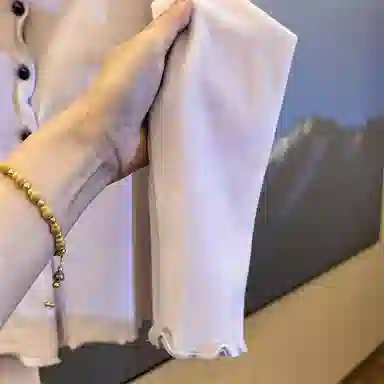 静英鸾 羊毛绒长袖长裤圆领开衫纯色甜美舒适两件套家居服秋冬季保暖套装 女款