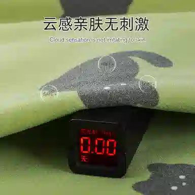 静英鸾 卡通小猫翻领时尚甜美风德绒加厚保暖家居服睡衣套装 女款