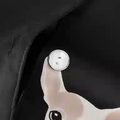 静英鸾 冰丝长袖长裤翻领开衫可爱卡通法斗狗家居服秋冬季睡衣套装 女款