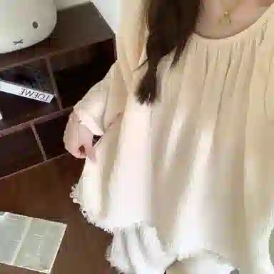 静英鸾 时尚简约风休闲舒适纯色圆领家居服秋季睡衣套装 女款