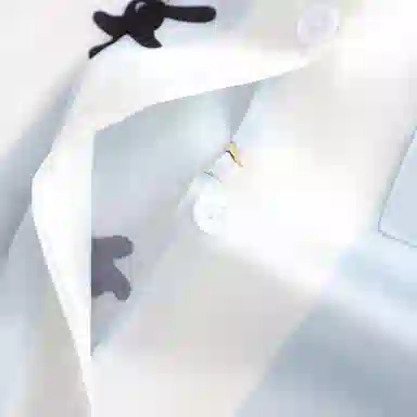 静英鸾 冰丝长袖长裤翻领开衫可爱卡通条纹小黑猫家居服秋冬季睡衣套装 女款