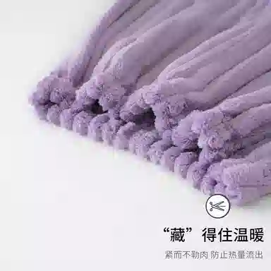 静英鸾 舒适简约加绒加厚宽松长裤柔软家居服睡裤 女款