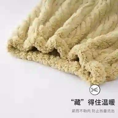 静英鸾 舒适简约加绒加厚宽松长裤柔软家居服睡裤 女款