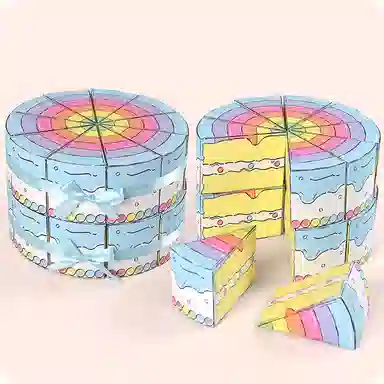 公主恋人 可爱创意三角形蛋糕形状 派对包装盒 其他手工制作