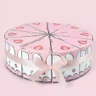 公主恋人 可爱创意三角形蛋糕形状 派对包装盒 其他手工制作