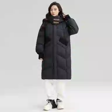 鸭鸭 【气质简约】秋冬户外保暖御寒品质鸭绒外套羽绒服 女款