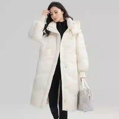 鸭鸭 【气质简约】秋冬户外保暖御寒品质鸭绒外套羽绒服 女款