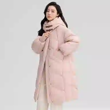 鸭鸭 【气质简约】秋冬户外保暖御寒品质鸭绒外套羽绒服 女款