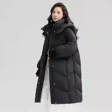 鸭鸭 【气质简约】秋冬户外保暖御寒品质鸭绒外套羽绒服 女款