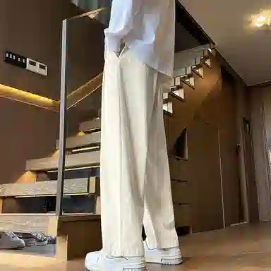 寻星记 日系复古休闲长裤宽松舒适工装裤 男女同款