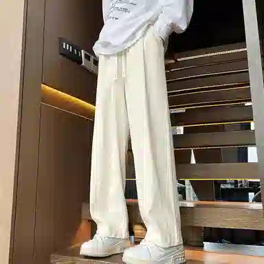 寻星记 日系复古休闲长裤宽松舒适工装裤 男女同款