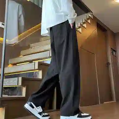 寻星记 日系复古休闲长裤宽松舒适工装裤 男女同款