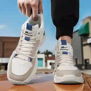 Warrior High Top Casual Sneakers Khaki