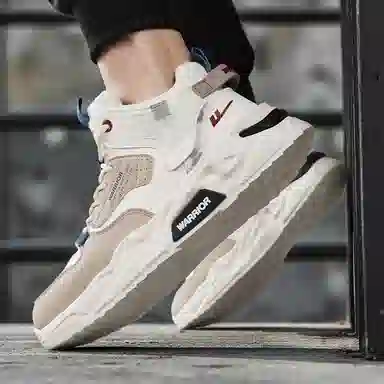 Warrior High Top Casual Sneakers Khaki