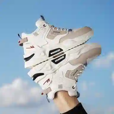 Warrior High Top Casual Sneakers Khaki