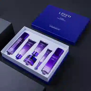 蓝尼芳可 鱼子酱玻尿酸焕颜六件套 舒缓提亮紧致保湿滋润补水去角质去黑头控油清洁收缩毛孔淡化细纹