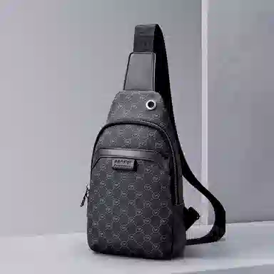 FAIRWHALE Classic PVC Chest Bag Black