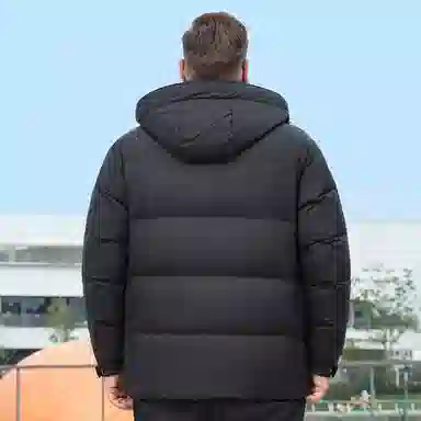 百胜狐 大码胖子宽松保暖云朵泡芙外套羽绒服 男款