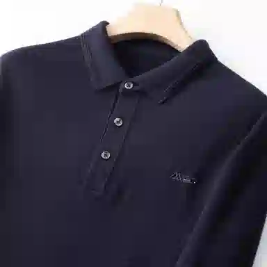 百胜狐 加大码男装翻领棉羊毛针织衫 男款