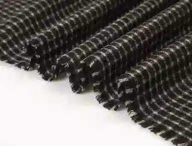 红豆 时尚经典格子图案优雅百搭 涤纶 绒线围巾 男女同款情侣款