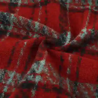 红豆 韩版复古格子百搭保暖 涤纶 绒线围巾 男女同款情侣款