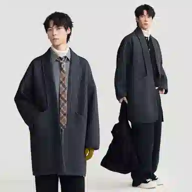 HERBEL Cashmere Silk Scarf Coat