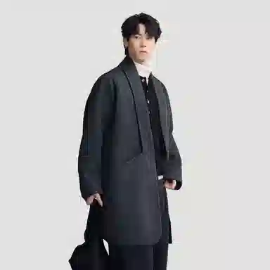 HERBEL Cashmere Silk Scarf Coat