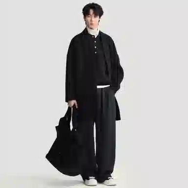 HERBEL Cashmere Silk Scarf Coat