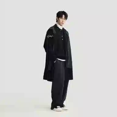 HERBEL Classic Double-Breasted Wool Coat