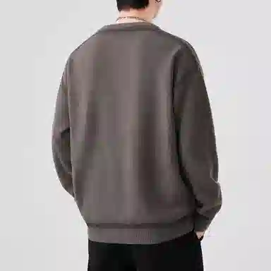 八哥 美式复古潮流时尚宽松休闲百搭个性创意工艺柔软舒适无性别主义日常通勤户外运动长袖针织衫 男女同款