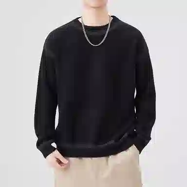 八哥 美式复古潮流时尚宽松休闲百搭个性创意工艺柔软舒适无性别主义日常通勤户外运动长袖针织衫 男女同款