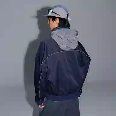 宫奴 潮牌户外隐藏拉链帽三防软壳衣短款廓形防风工装夹克 男女同款