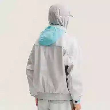 宫奴 潮牌户外隐藏拉链帽三防软壳衣短款廓形防风工装夹克 男女同款