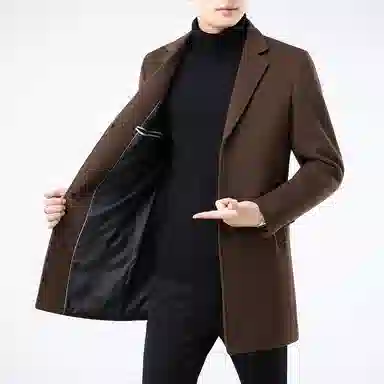 Laoyeche 2025 Mid-Length Casual Coat