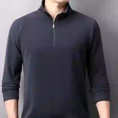 Laoyeche Half-Zip Mock Neck Sweatshirt