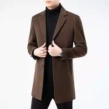 Laoyeche 2025 Mid-Length Casual Coat