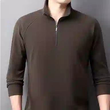 Laoyeche Half-Zip Mock Neck Sweatshirt